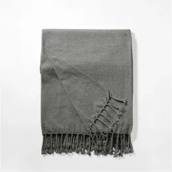 Плед Domoletti T231010 Chenille, серый, 127 см x 152 см