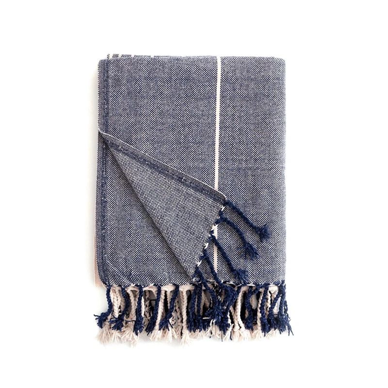 Throw t231003 white-blue 336gsm 127x152