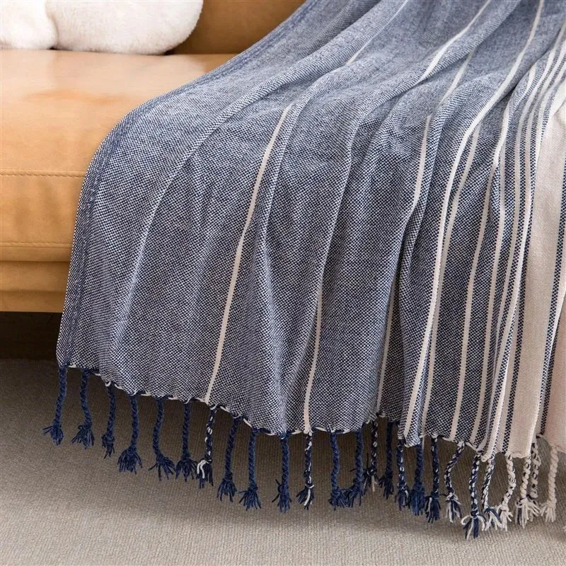 Pledi Domoletti T231003 Chenille, zila, 127 cm x 152 cm