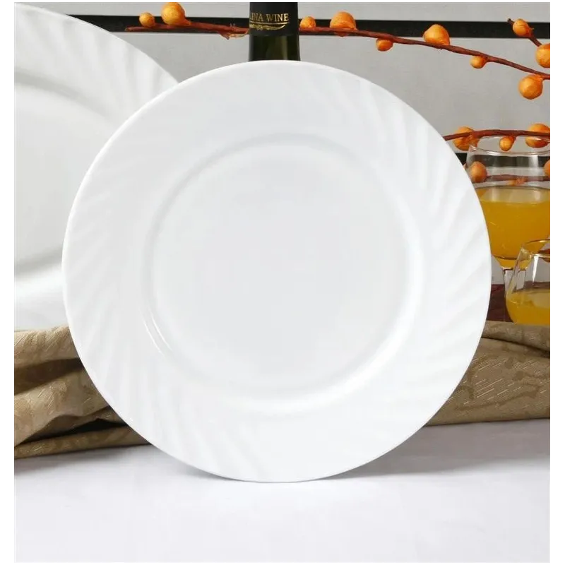 Тарелка обеденная Okko, 25.3 см x 25.3 см, белый