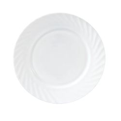 Lėkštė pietų Okko. 20.2 cm x 20.2 cm. balta