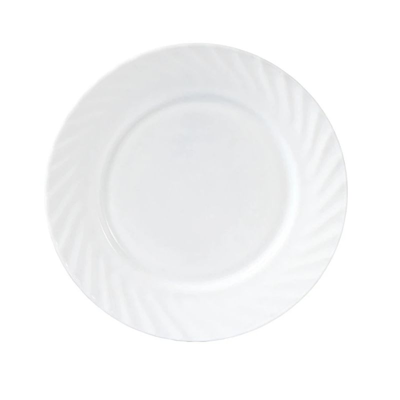 Lėkštė pietų Okko. 20.2 cm x 20.2 cm. balta