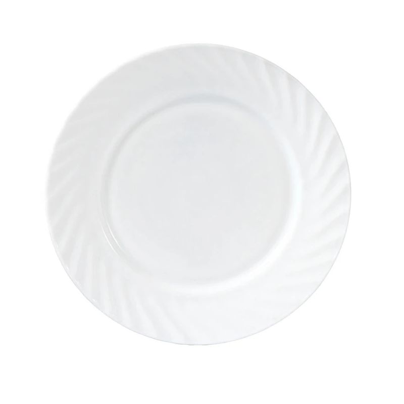 Lėkštė pietų Okko. 20.2 cm x 20.2 cm. balta