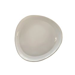 Šķīvis sirsniņa plakans 25.4cm balts