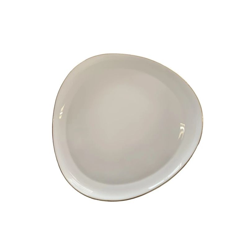 Šķīvis sirsniņa plakans 25.4cm balts