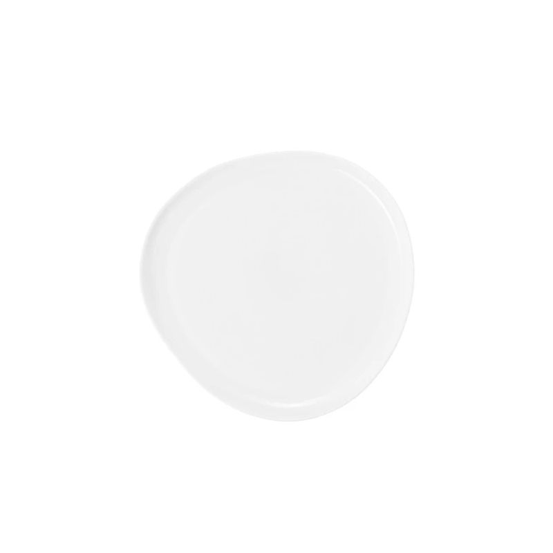 Šķīvis sirsniņa plakans 20.3cm balts