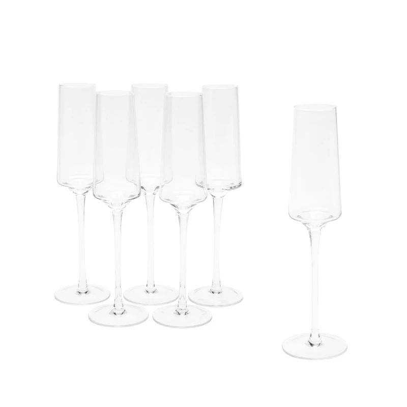 Glāzes vīna 210ml caursp. stikla 6gab