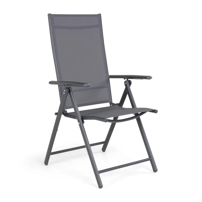 Saliekams krēsls Domoletti Flipi Grey 53000010191, pelēka, 54 cm x 65 cm x 107 cm