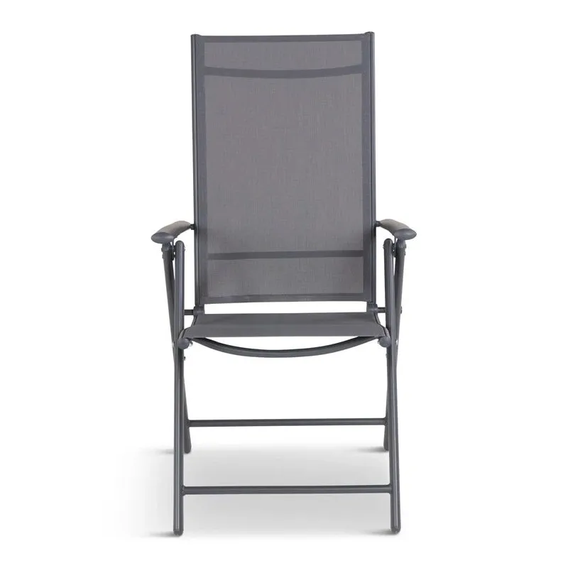 Saliekams krēsls Domoletti Flipi Grey 53000010191, pelēka, 54 cm x 65 cm x 107 cm