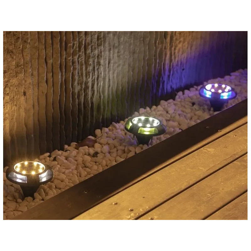 Iedurams gaismeklis ar saules bateriju Domoletti MS10691, IP44, melna