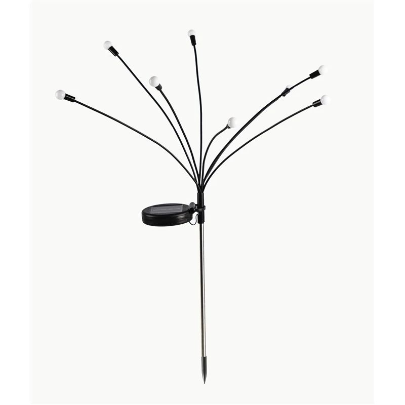 Iedurams gaismeklis ar saules bateriju Domoletti MS20161-8R, IP44, melna