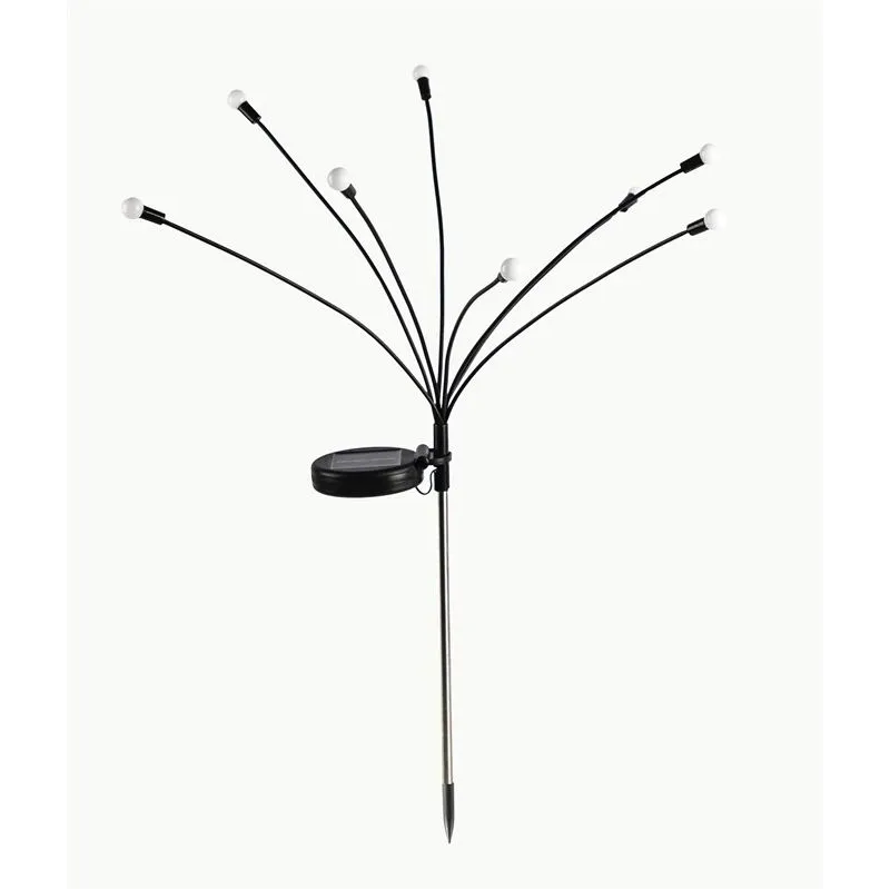 Iedurams gaismeklis ar saules bateriju Domoletti MS20161-8R, IP44, melna