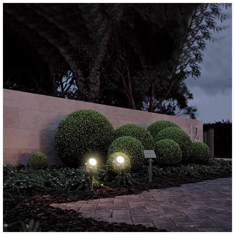 Lampa ar saules bateriju spiky 10led