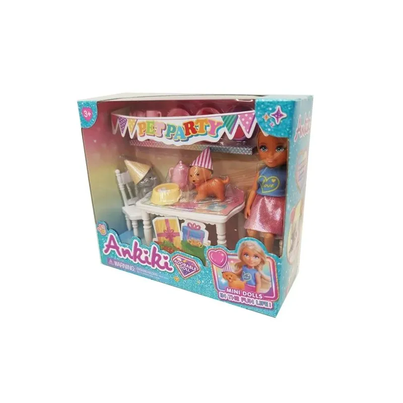 Кукла Ankiki su šuneliu 606011, 13 см