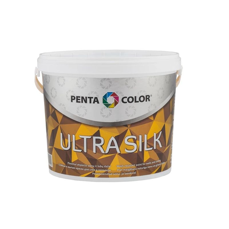 Dispersiniai dažai Pentacolor Ultra Silk. balti. 5 l