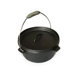 Dutch oven cast iron pot with lid. 4 l.