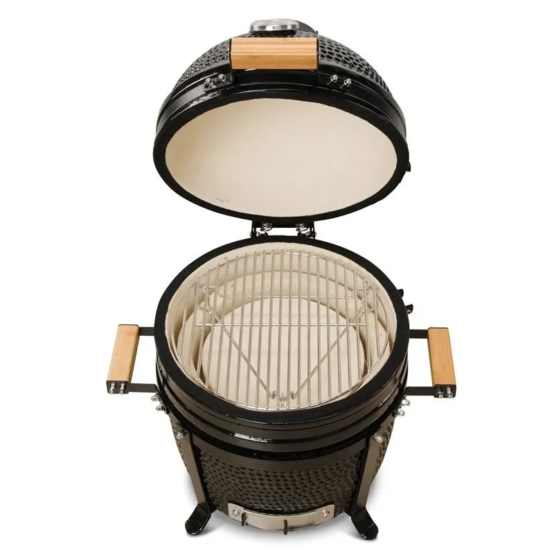 Grils Kamado Bono Minimo, melna krās., 40 cm