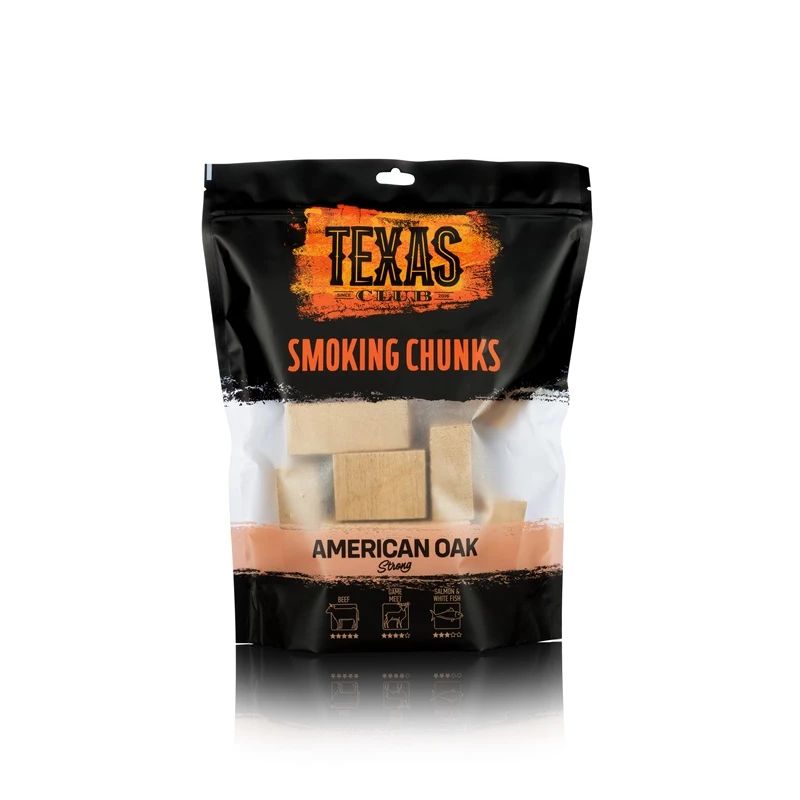 Kūpināšanas bloki Texas Club, ozols, 1 kg, ozola krās., 15 gab.