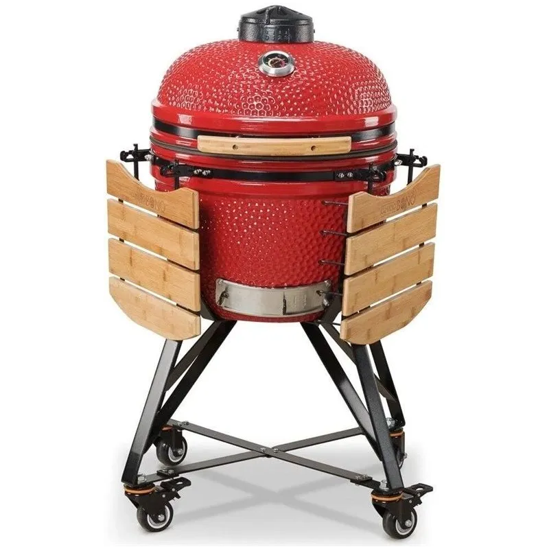 Grils Kamado Bono Media, sarkana krās., 52 cm