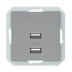 USB зарядное устройство Vilma QR1000, матовый серый цв.