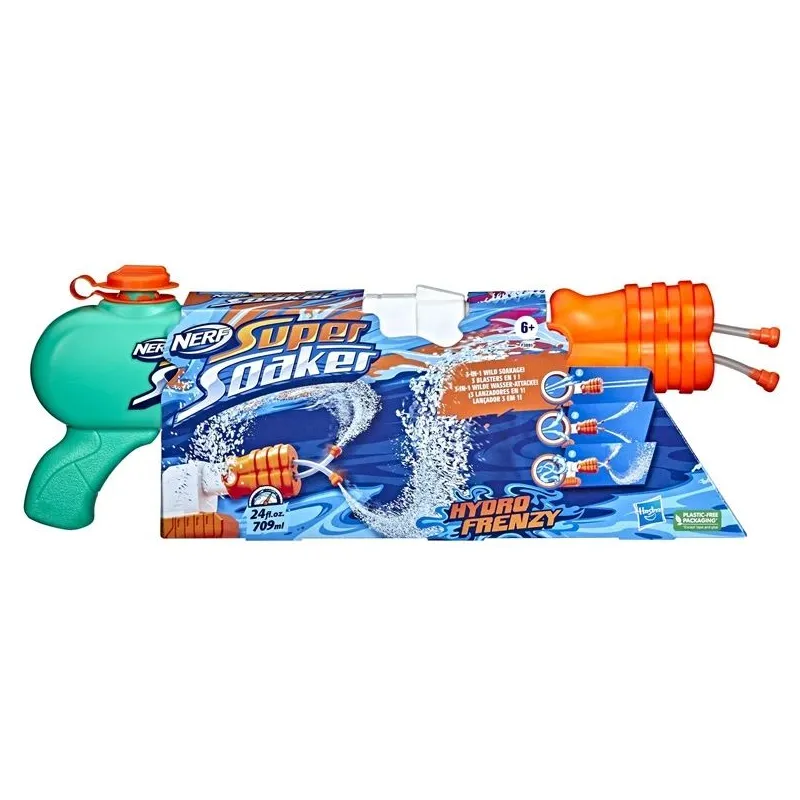 Rotaļlietu ūdens pistole Hasbro Nerf Super Soaker F3891 Balta krās.-Oranža krās.-Gaiši zila krās.