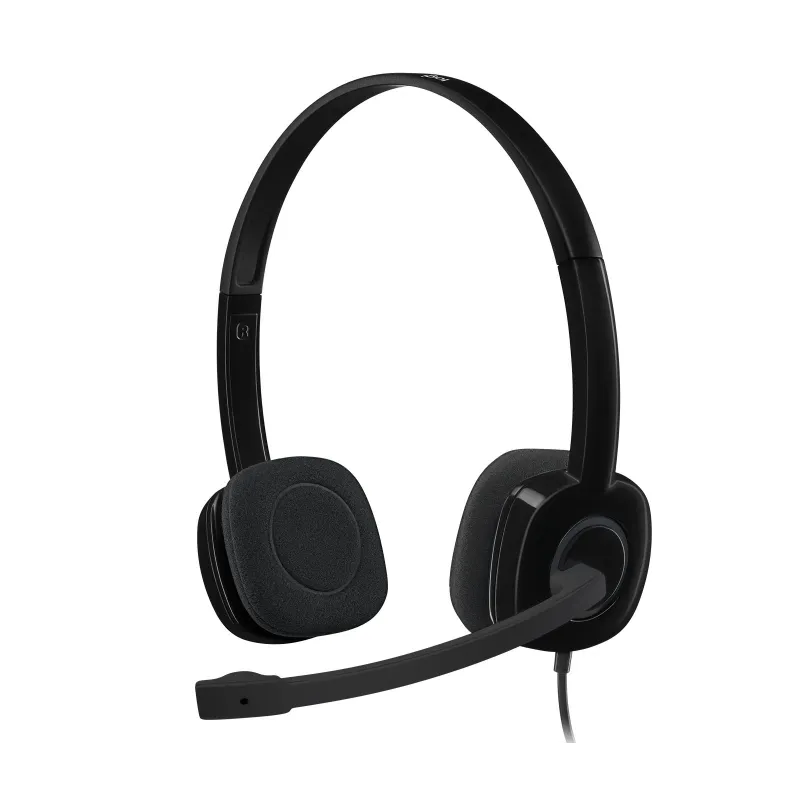 Vadu austiņas Logitech H15, melna krās.