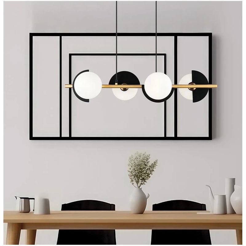 Lampa piekaramā darcy g9 4x25w mel-zelta