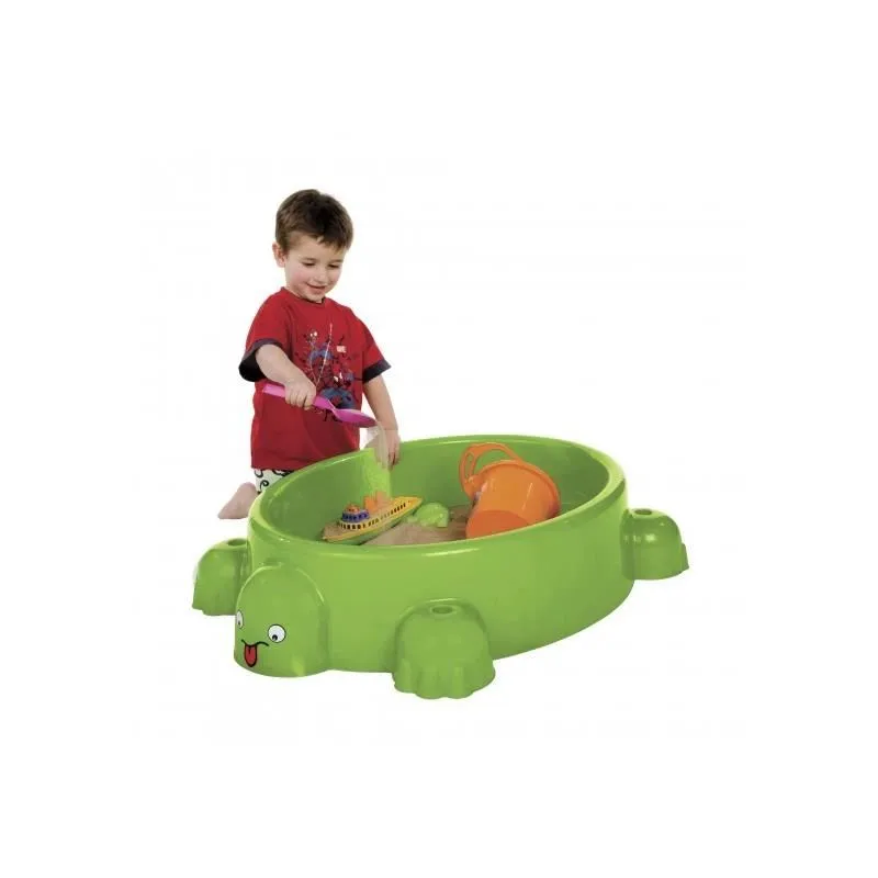 Песочница Paradiso Turtly Smile T00743, 95 x 68 см, с крышкой, зеленый цв.