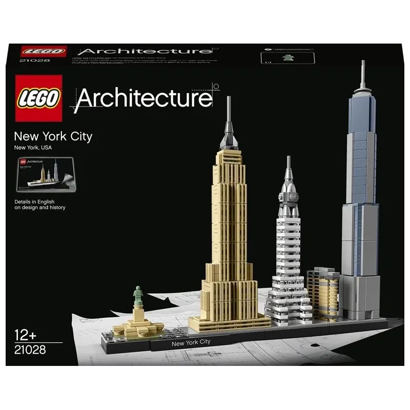 Lego block. architecture new york 21028