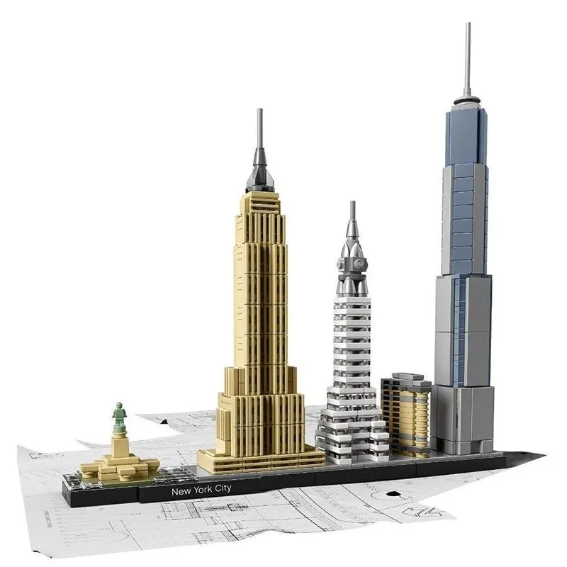 Lego block. architecture new york 21028