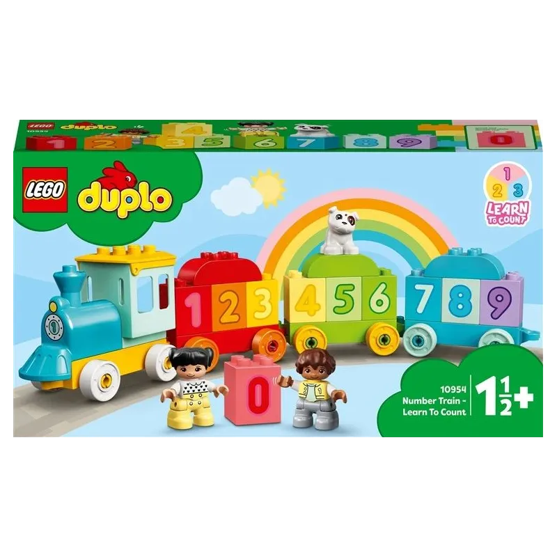 Konstruktors LEGO DUPLO Mans pirmais Ciparu vilciens — mācies skaitīt 10954, 23 gab.