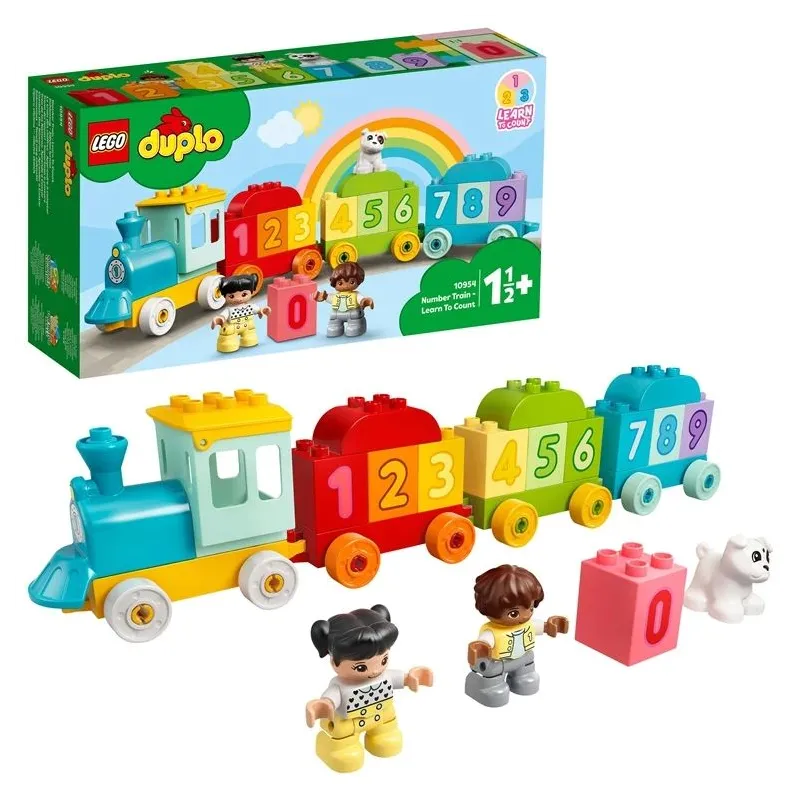 Konstruktors LEGO DUPLO Mans pirmais Ciparu vilciens — mācies skaitīt 10954, 23 gab.