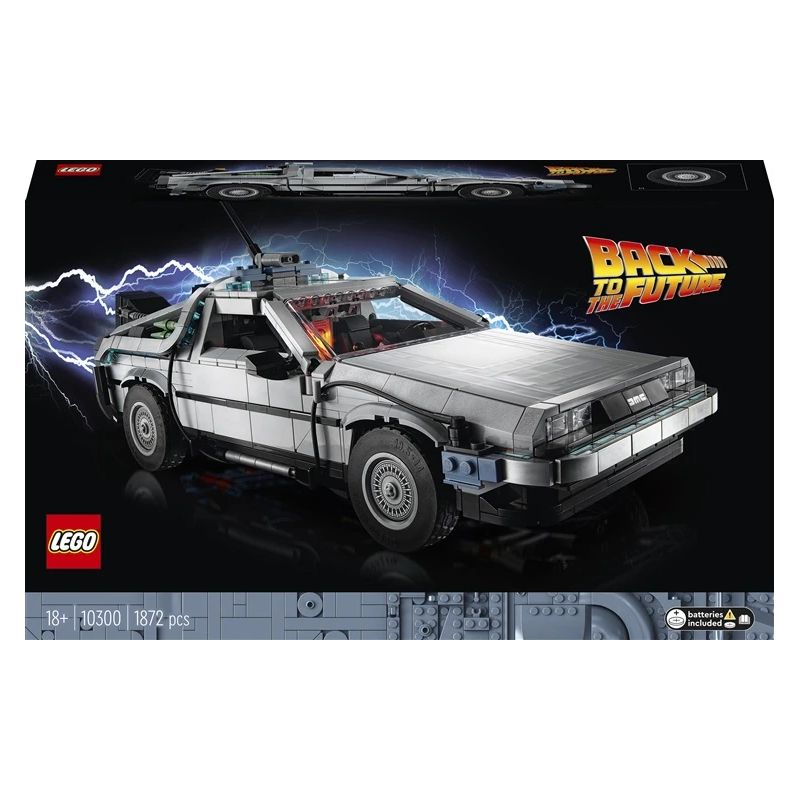Konstruktors LEGO Icons Atpakaļ nākotnē: laika mašīna 10300