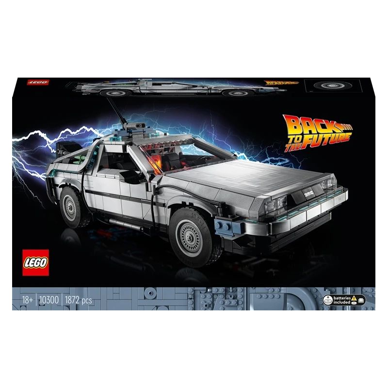 Konstruktors LEGO Icons Atpakaļ nākotnē: laika mašīna 10300