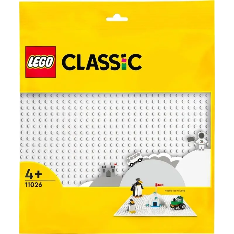 Aksesuārs LEGO Classic Balta būvpamatne 11026, 1 gab.