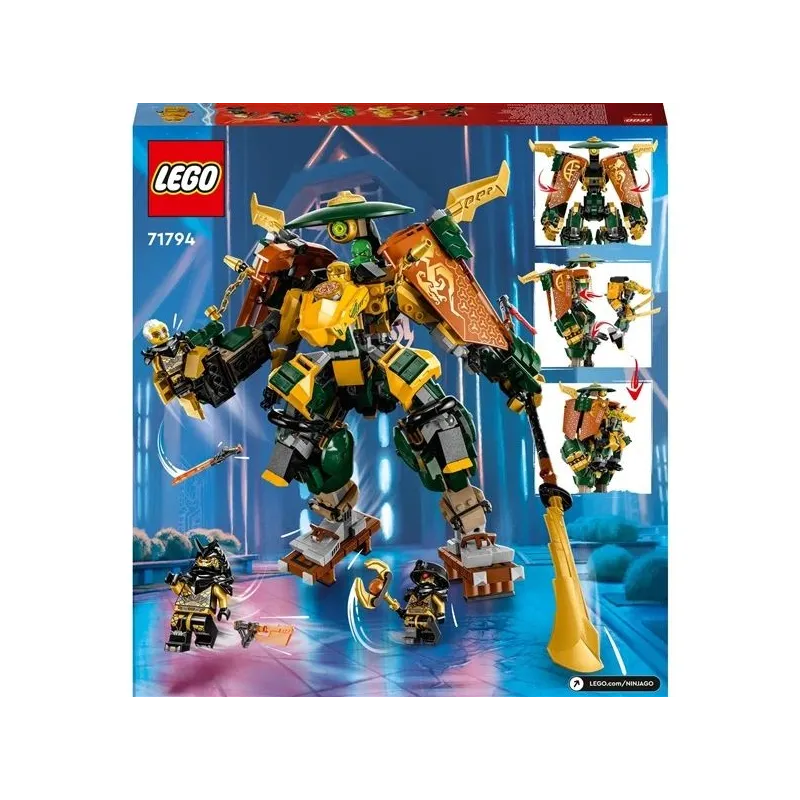 Konstruktors LEGO NINJAGO Lloyd un Arin nindzju komandas roboti 71794, 764 gab.
