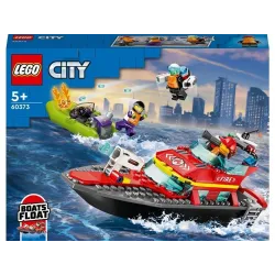 Konstruktor LEGO City Tuletõrje päästepaat 60373, 144 tk