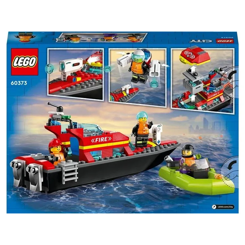 Konstruktorius LEGO City Ugniagesių kateris 60373, 144 vnt.