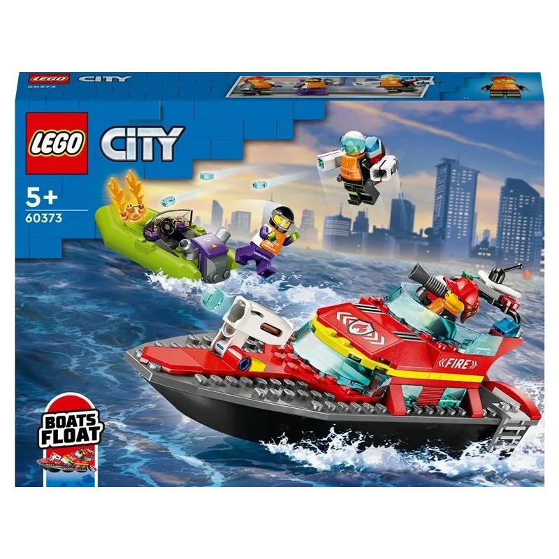 Konstruktorius LEGO City Ugniagesių kateris 60373, 144 vnt.