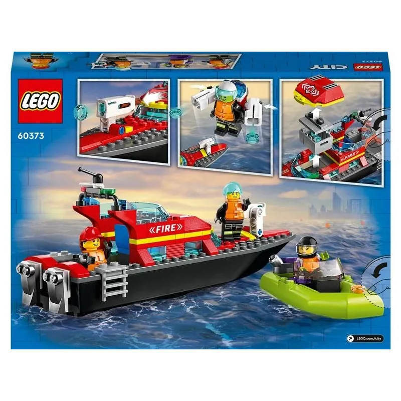 Konstruktorius LEGO City Ugniagesių kateris 60373, 144 vnt.