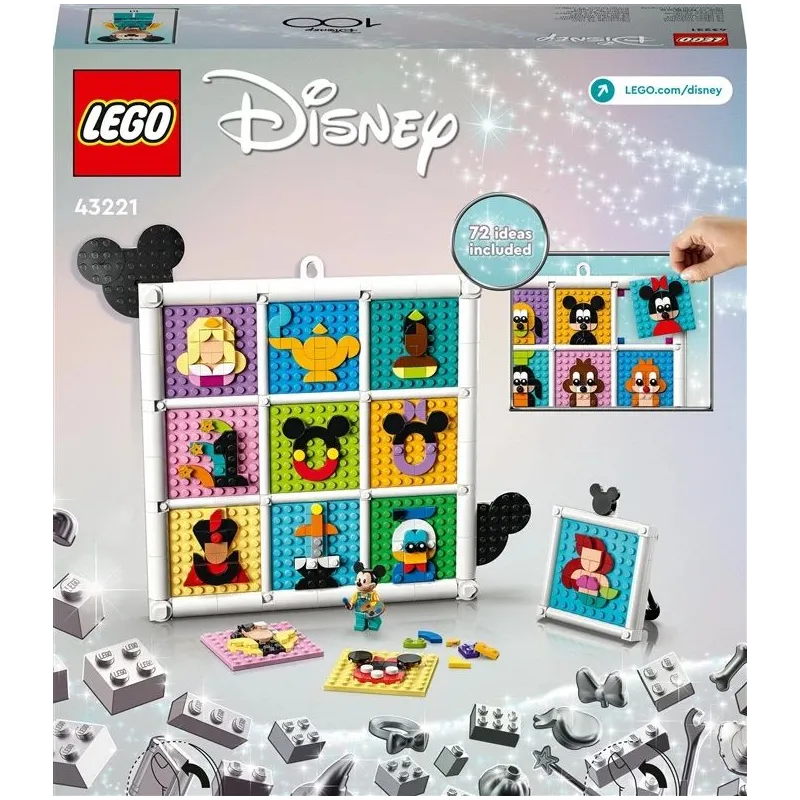 Konstruktorius LEGO │ Disney „Disney“ animacijos simbolių šimtmetis 43221, 1022 vnt.