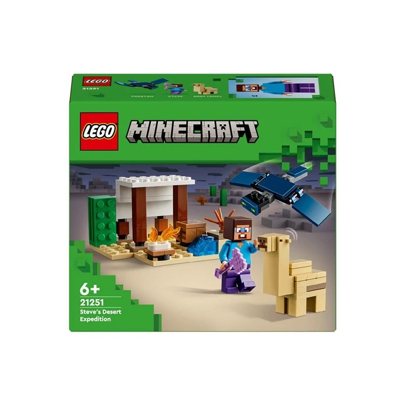 Konstruktorius LEGO Minecraft Styvo ekspedicija dykumoje