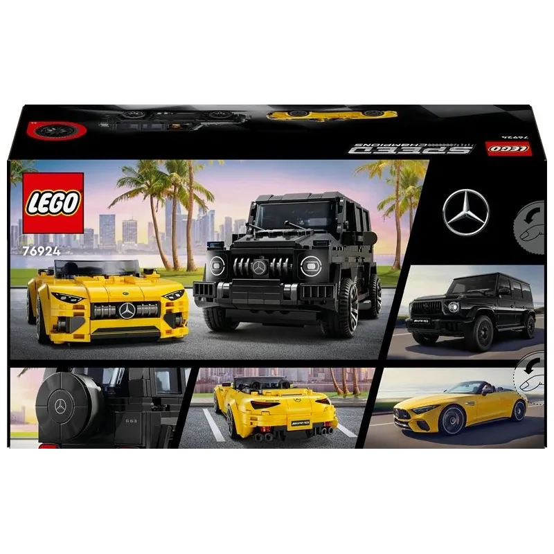 Konstruktors LEGO Speed Champions Mercedes-AMG G 63 un Mercedes-AMG SL 63 76924, 808 gab.
