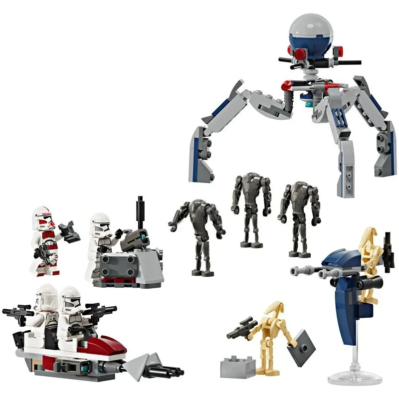 Konstruktors Star Wars Clone Trooper un Battle Droid