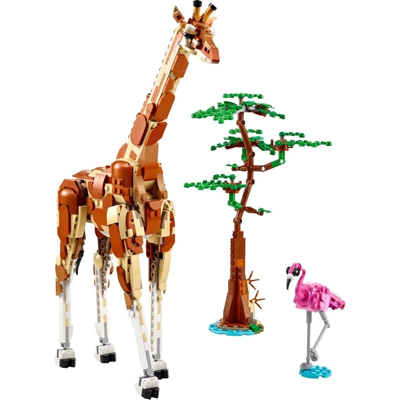 Konstruktors LEGO Creator 3in1 Mežonīgie safari dzīvnieki 31150, 780 gab.