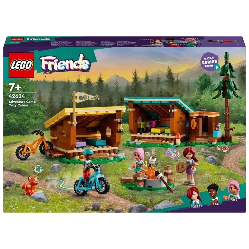 Konstruktors LEGO Friends Piedzīvojumu nometne: mājīgās būdiņas 42624, 437 gab.