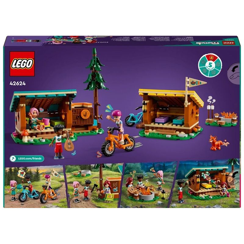 Konstruktorius LEGO Friends Jaukūs stovyklos nameliai 42624