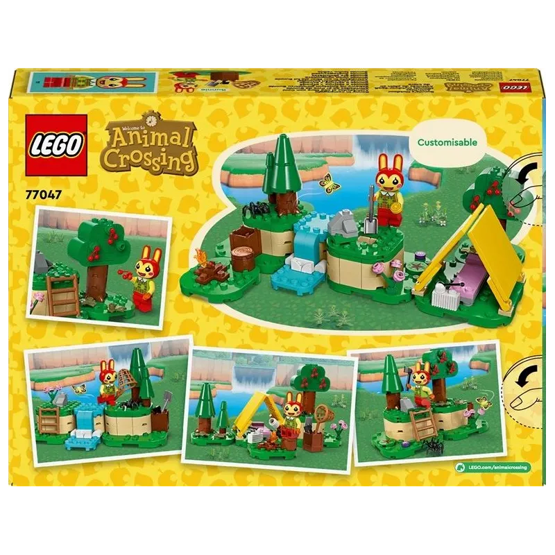 Konstruktors LEGO Animal Crossing Bunnie āra aktivitātes 77047