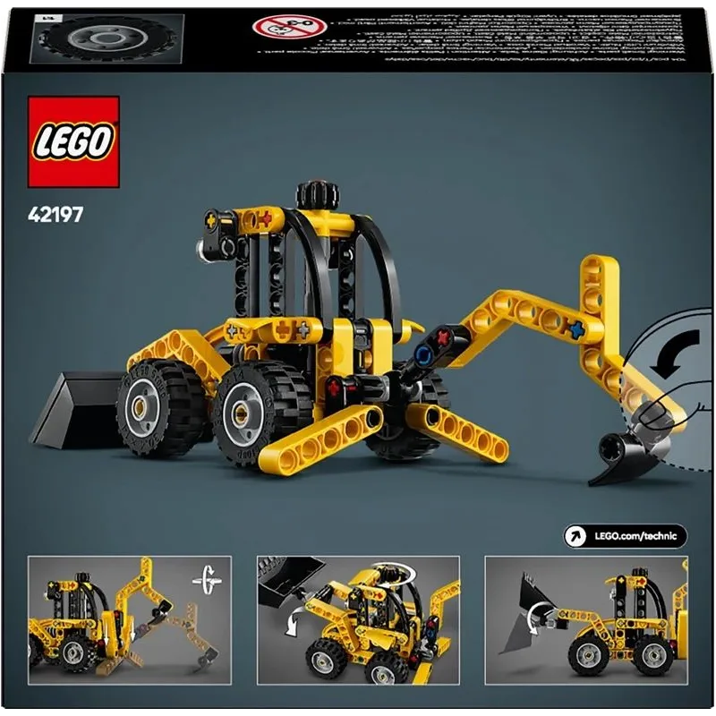 Konstruktorius LEGO Technic Ekskavatorius-krautuvas 42197, 104 vnt.