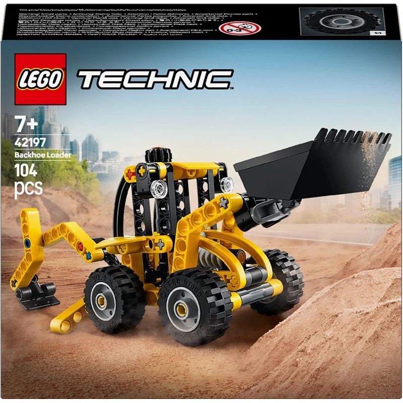 Konstruktorius LEGO Technic Backhoe Loader 42197. 104 vnt.